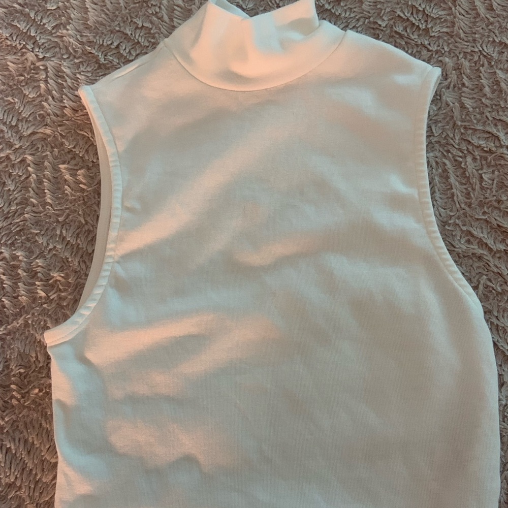 White Neck Top